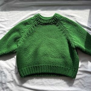 Quality Thick Knit Kelly Green Sweater Kids 3-4T